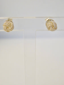 STERLING SILVER SMALL KNOT STUD EARRINGS