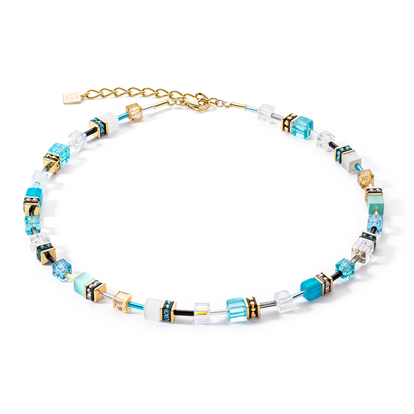 COEUR DE LION GEOCUBE ICONIC TURQUOISE NECKLACE