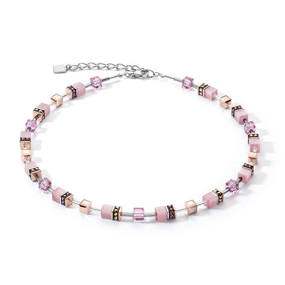 COEUR DE LION GEOCUBE ICONIC MONOCHROME LILAC NECKLACE