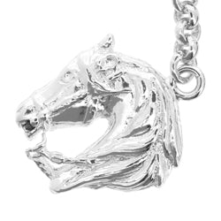 STERLING SILVER HORSE'S HEAD KEYRING