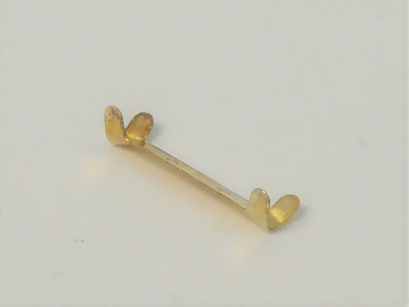 9CT YELLOW GOLD 2MM RING CLIP
