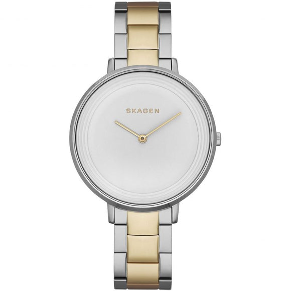 SKAGEN LADIES' DITTE TWO TONE BRACELET WATCH