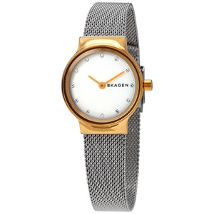 SKAGEN LADIES' FREJA TWO TONE MESH BRACELET WATCH