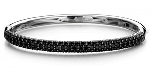 TI SENTO - MILANO BLACK CUBIC ZIRCONIA BANGLE