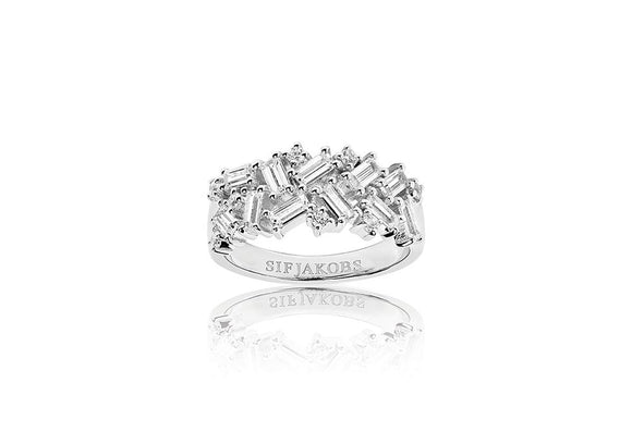 SIF JAKOBS ANTELLA SILVER & CUBIC ZIRCONIA RING