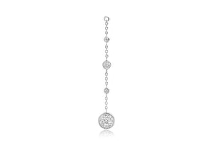 SIF JAKOBS NOVARA SILVER & CUBIC ZIRCONIA EARRING DROPPER