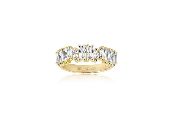 SIF JAKOBS ANTELLA GOLD PLATED SILVER RING
