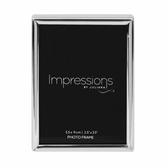 IMPRESSIONS SILVER PLATED PLAIN NARROW PHOTO FRAME