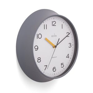 ACCTIM RHEA PIGEON GREY WALL CLOCK