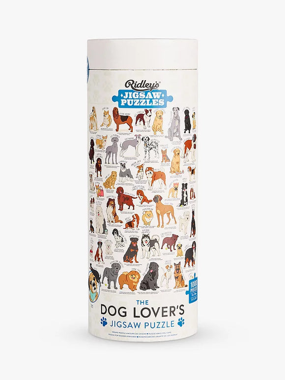 RIDLEY'S DOG LOVER'S WHITE EDITION 1000 PIECE JIGSAW PUZZLE