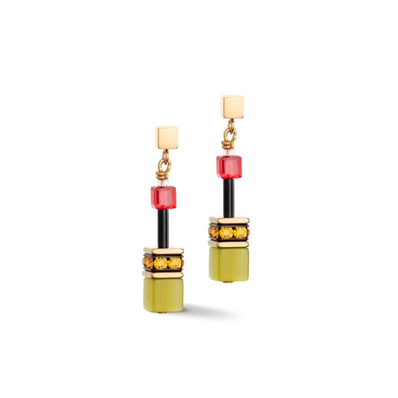 COEUR DE LION GEOCUBE INDIAN SUMMER DROP EARRINGS
