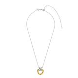 TI SENTO - MILANO GOLD PLATED SILVER TWISTED OPEN CIRCLE NECKLACE