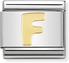 NOMINATION COMPOSABLE GOLD LETTER F LINK