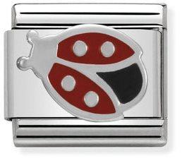NOMINATION COMPOSABLE SILVER LADYBIRD LINK