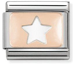 NOMINATION COMPOSABLE ROSE GOLD STAR LINK