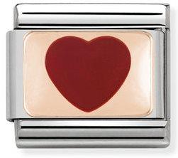 NOMINATION COMPOSABLE RED HEART LINK