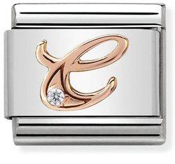 NOMINATION COMPOSABLE ROSE GOLD LETTER C LINK