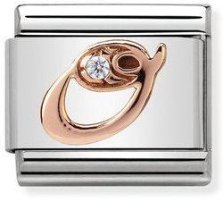 NOMINATION COMPOSABLE ROSE GOLD LETTER O LINK