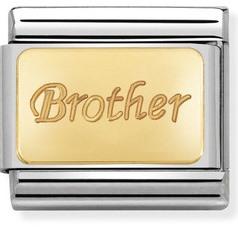 NOMINATION COMPOSABLE GOLD BROTHER LINK