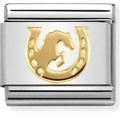 NOMINATION COMPOSABLE HORSE & HORSESHOE LINK
