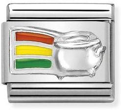 NOMINATION COMPOSABLE RAINBOW & POT OF GOLD LINK