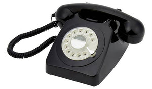 GPO 746 ROTARY BLACK TELEPHONE