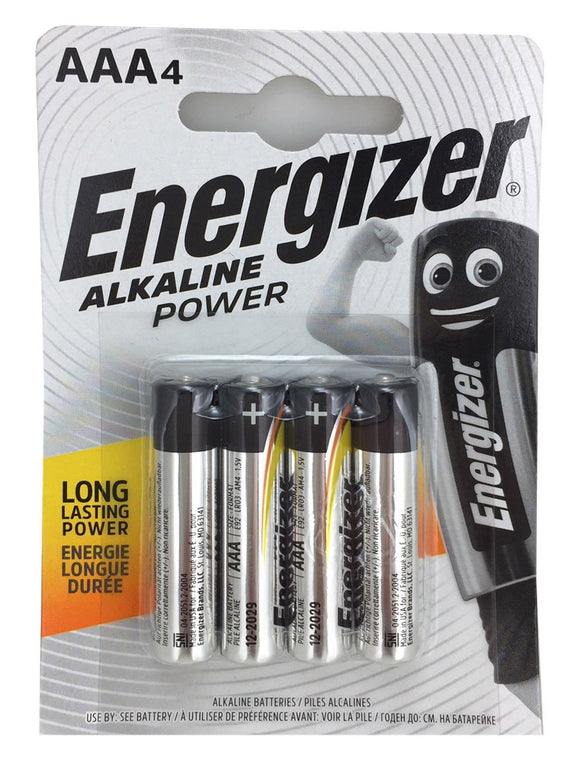 ENERGIZER AAA BATTERIES PACK OF 4