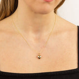 9CT YELLOW GOLD HEART NECKLACE