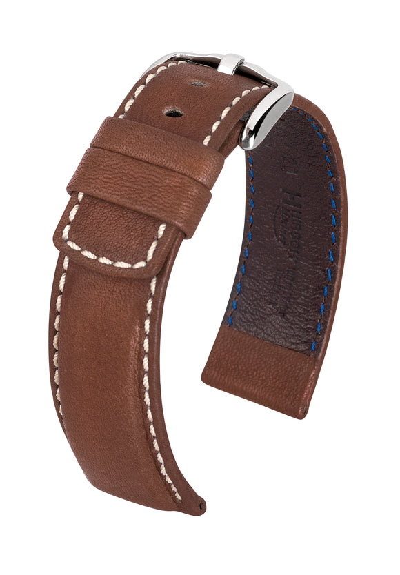 HIRSCH LEATHER MARINER STRAP LONG