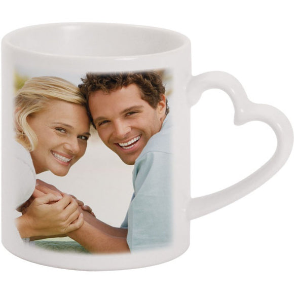 PHOTO HEART HANDLE MUG