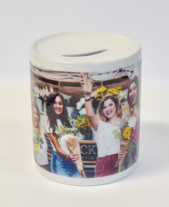 CERAMIC PHOTO MONEY BOX