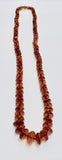 AMBER GRADUATED ROUND BEAD NECKLACE 24"