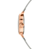 RADLEY LADIES' WOODLAND WANDERER ROSE GOLD PLATED DOG WITH FLOWERS &  MESH BRACELET