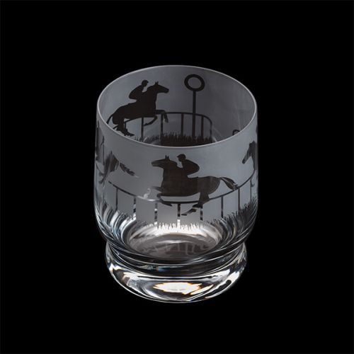 DARTINGTON HORSE RACING TUMBLER GLASS