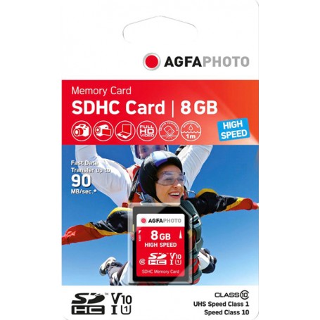 AGFAPHOTO 8GB SDHC USH-1 CLASS 10 CARD