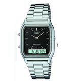 CASIO MEN'S SILVER CLASSIC ANALOGUE & DIGITAL WATCH