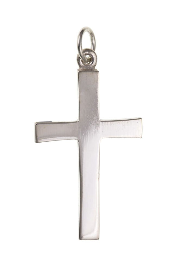 STERLING SILVER PLAIN CROSS PENDANT