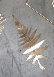 NKUKU KIKO BRASS FOLIAGE ARTWORK