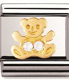 NOMINATION COMPOSABLE GOLD BEAR CZ LINK