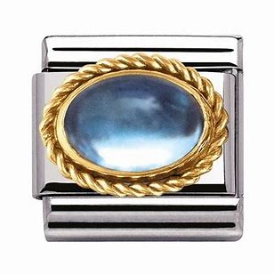 NOMINATION COMPOSABLE BLUE TOPAZ LINK
