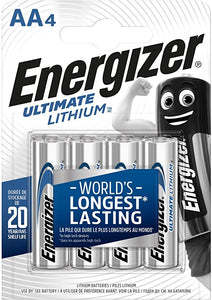 ENERGIZER AA ULTIMATE LITHIUM BATTERIES 4 PACK