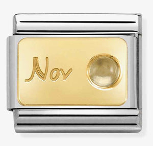 NOMINATION COMPOSABLE CLASSIC GOLD NOVEMBER LINK