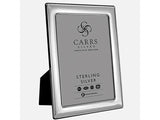 CARRS STERLING SILVER PORTLAND 5"X7" PHOTO FRAME PLAIN EDGE