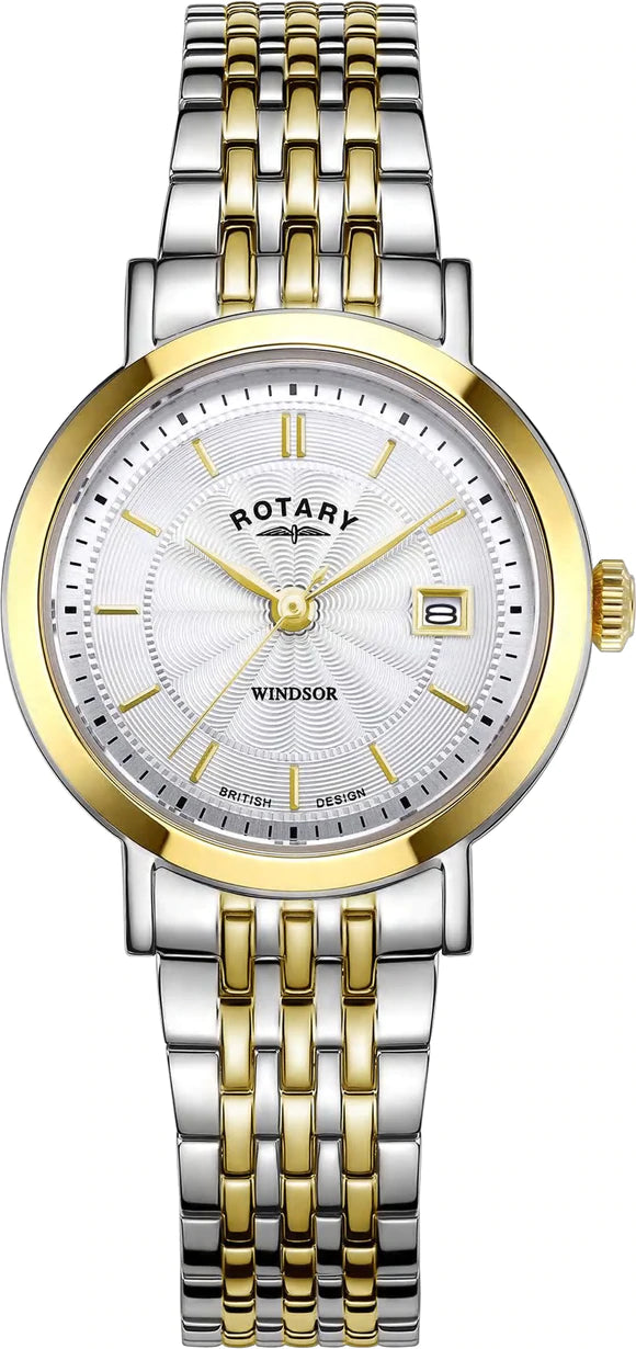 ROTARY LADIES' TWO TONE WINDSOR BRACELET WATCH