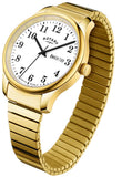ROTARY MEN'S GOLD PLATED WATCH WITH EXPANDER BRACELET