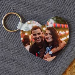 HEART PHOTO KEYRING